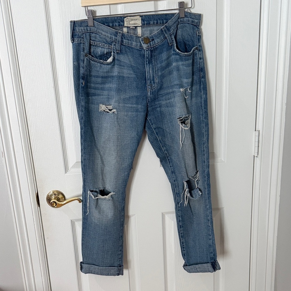 Current/Elliott Classic Blue Denim slim boyfriend size 29